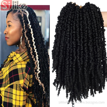 Passion Twist Hair 22inch Pre-Twisted Passion Twists Pre-Looped Crochet Braids Bohemian Hair Synthetic Braiding  Hair Extension